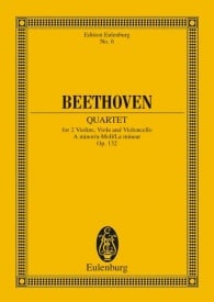 Beethoven: String quartet A minor Opus 132 (Study Score) published by Eulenburg